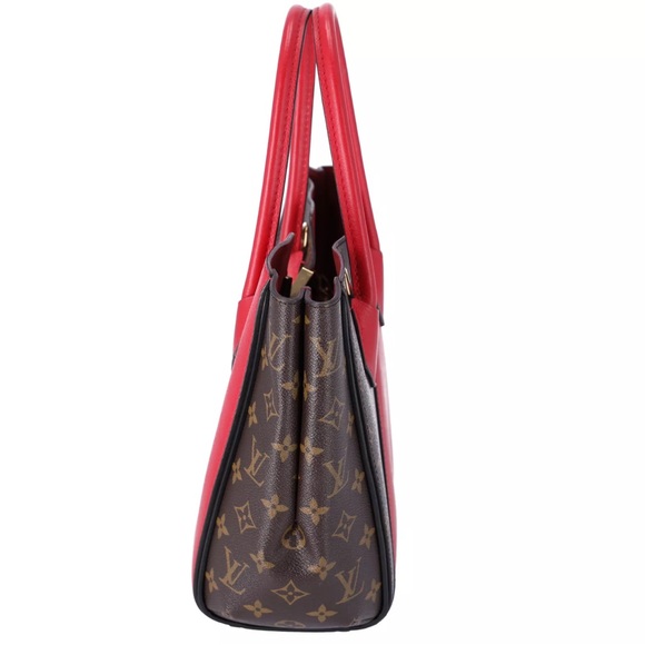 Louis Vuitton Monogram Kimono MM Brown Red Tote Bag Canvas Shoulder Bag M40459 - Picture 9 of 14
